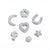David Deyong Sterling Silver & Cubic Zirconia Symbol Charm For Locket - ABRY Global