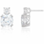 BUCKLEY LONDON The Flawless Collection - Clear Round Meghan Drop Earrings