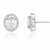 BUCKLEY LONDON The Flawless Collection - Clear Oval Halo Earrings