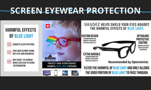SHADEZ Blue Light Eyewear Protection White Junior: 3-7 years - ABRY Global
